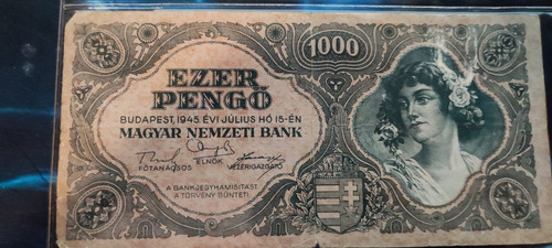 Ungarn 1000 pengő 1945 118a - 1000, p-118a