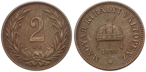 Ungarn hungary 2 filler - 2,