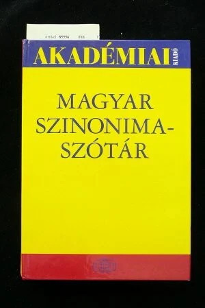 Magyar szinonimaszótár buch - magyar, szinonimaszótár.