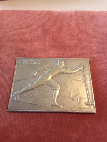 Bronze plakette 1937 - bronze,